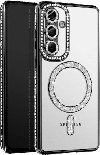 Avizar Diamond Case Samsung Galaxy A56 Magsafe Outline Strass Black