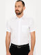 Luciano Faketti Men's Shirt Short Sleeve White