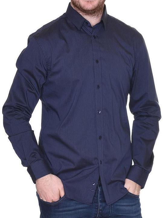Herrenhemd Slim Fit Blau Celio Cavantal-1