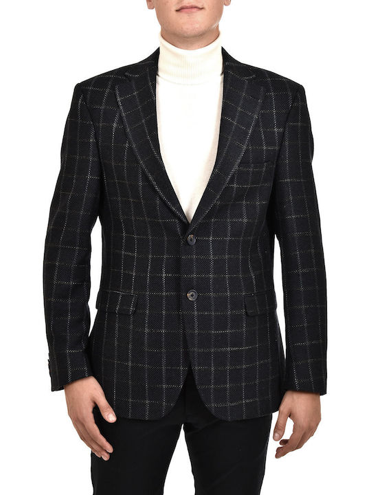 Bizzaro Blazer Checked-blue Μπλε 923242.107752-005