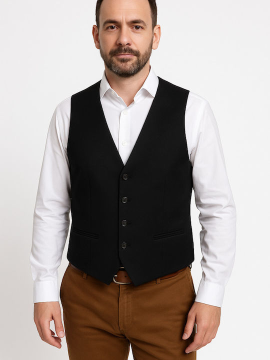 Luciano Faketti Γιλέκο Luciano Faketti Suet In Fashion Μαύρο Luciano Faketti Γιλέκο Luciano Faketti Suet In Fashion Μαύρο
