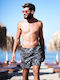 Cayos Swim Schwarz Tropisches Herren-Bademode-Shorts 9071
