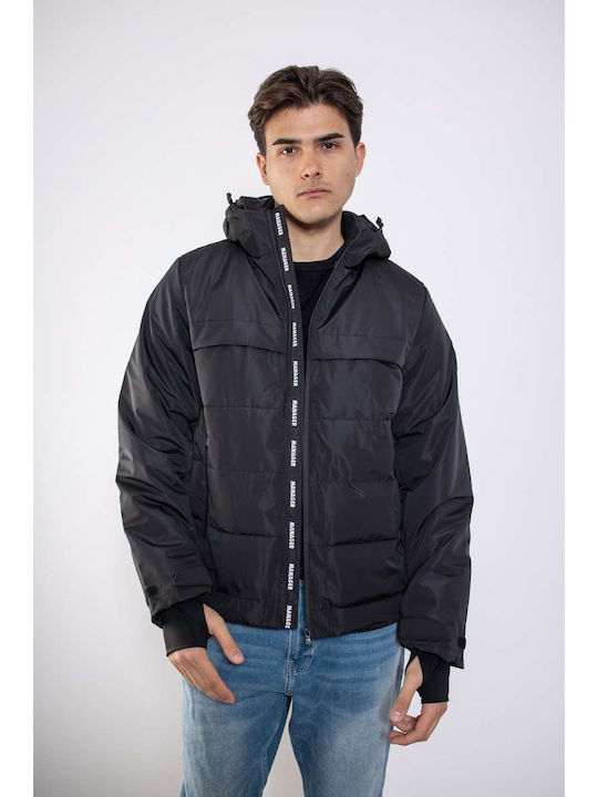 Manager Men’s Regular Fit Polyester Winter Jacket 602 Aerikos Black