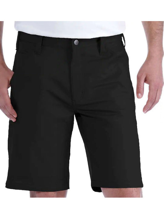 Carhartt Rugged Stretch Canvas Short Black Ανδρικη Βερμουδα 103111-001 Μαυρη