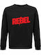 Unisex Sweatshert Organic Rebel Black