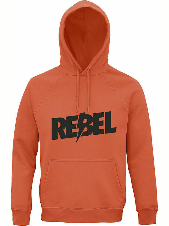 Unisex Hoodie Organic Rebel Sweet Orange