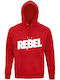 Unisex Hoodie Organic Rebel Red