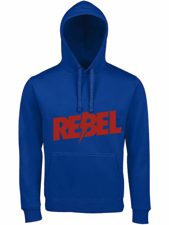 Unisex Hoodie Organic Rebel Royal Blue