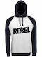 Unisex Hoodie Rebel Weiß Navy