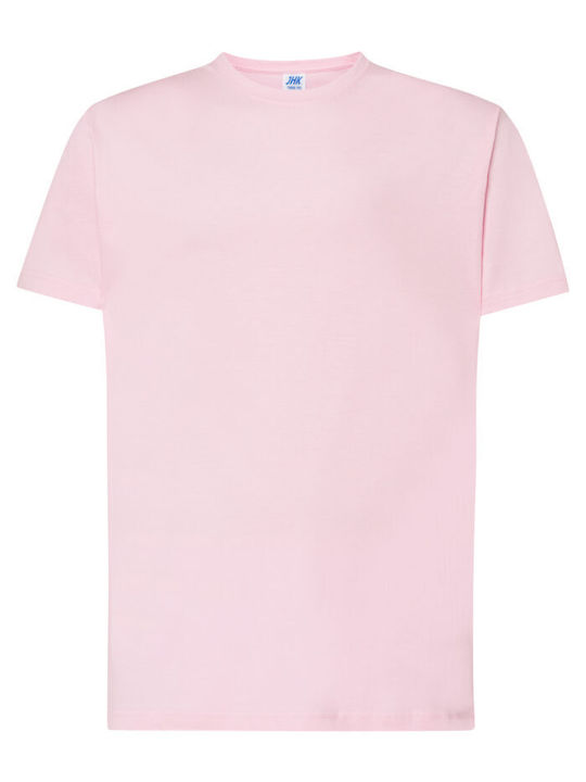Tricou Jhk T-shirt Bărbătesc 100% Bumbac Roz Tsra150