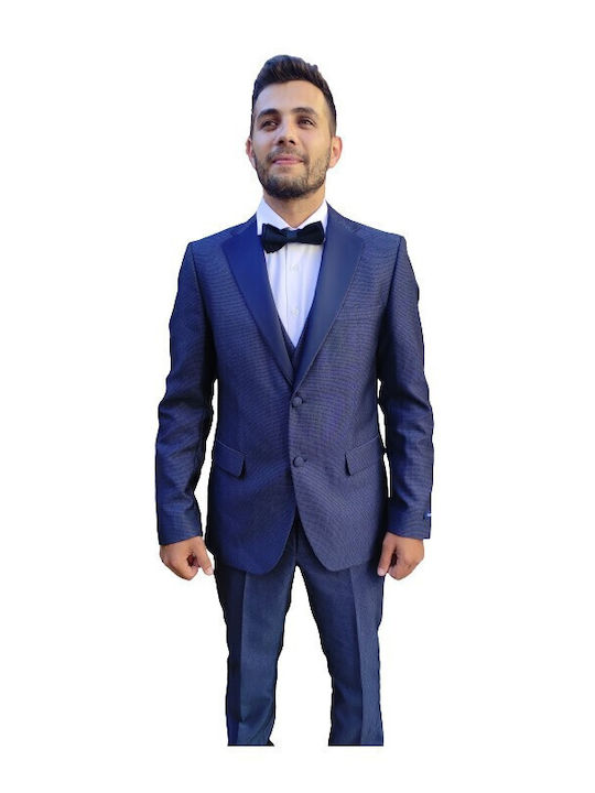 Italian Job 811604 02w V Κοστούμι Μπλε Navy
