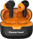 Powertech PT-1431 In-ear Bluetooth Handsfree Earphones with Charging Case Black