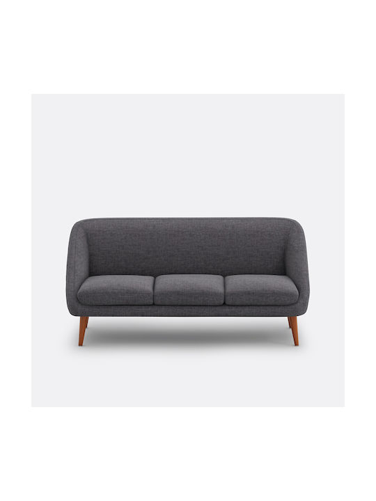 Semeon Canapea cu 3 Locuri Gri 184x80x80 cm