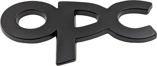 Αυτοκόλλητο Σήμα Λογότυπο Opc 83mm X 37mm Μαύρο 1 Τεμάχιο Zemb-opel-02