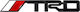 Car Sticker Logo Emblem Trd 25mm X 125mm Black 1 Piece Zemb-toyota-17