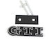 Σήμα Μάσκας Λογότυπο Vw Gti Μαύρο Ασημί 92mm X 26mm 1 Τεμάχιο Zemb-vw-18