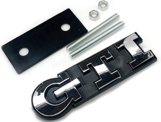 Σήμα Μάσκας Λογότυπο Vw Gti Χρωμίου 92mm X 26mm 1 Τεμάχιο Zemb-vw-16