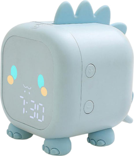 Techkidz Animated Backlight Alarm Clock Model My Little Dino Blue