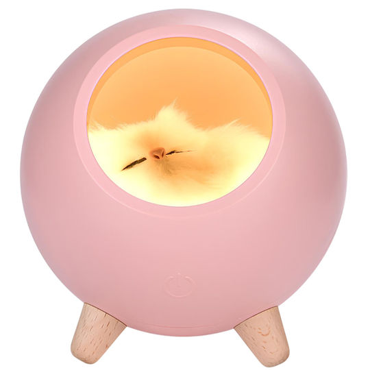 Techkidz Sleepy Cat Nightlight Children Pink