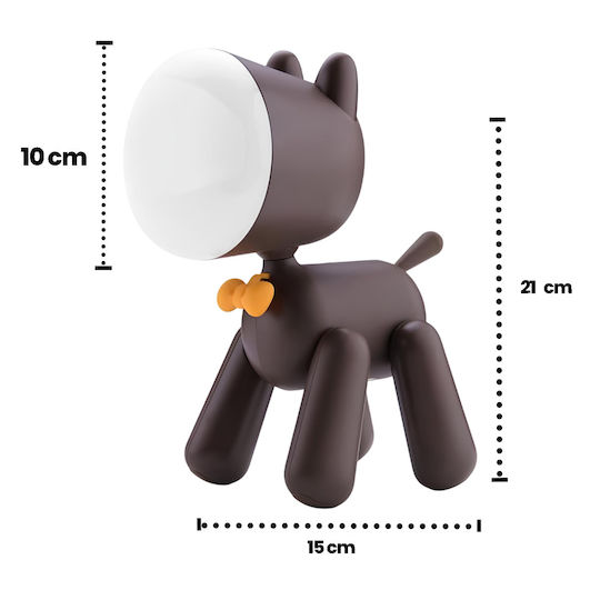 Techkidz Children's Nightlight Dog Art Model Brown