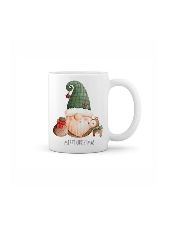 Christmas Mug Ceramic Beige