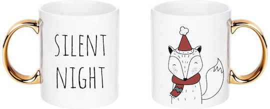 Christmas Tableware Ornaments Ceramic Mug Beige