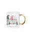 Weihnachtlicher Keramikbecher Beige