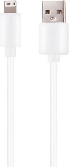 Grab 'n Go Lightning To Usb 10w Charge Sync Cable 1m White