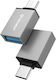 Techsuit Converter USB-C male to USB-A female 2pcs