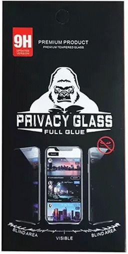 Full Glue Privacy Tempered Glass Μαύρο (Redmi 13C 4G / Poco C65 4G)