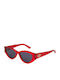 Dior Women's Sunglasses with Red Plastic Frame and Gray Lens CD40198I