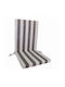Decocraft Waterproof Garden Chair Cushion with Backrest Gray 50x110cm