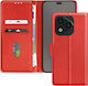 Avizar Case Honor 400 Lite Clapet Wallet Video Holder Red