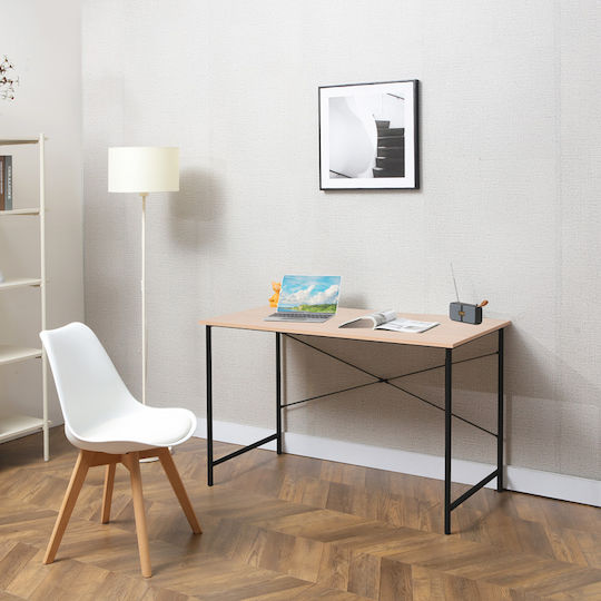 Τραπέζι Συνεδριάσεων Senzia 120x60x75εκ. Φυσική, Μαύρο Τραπέζι Συνεδριάσεων Senzia 120x60x75εκ. Φυσική, Μαύρο