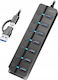 LogiLink USB Хъб с 7 USB 3.2 Порта и USB-A Връзка
