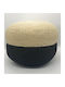 Puf Scaun Ecru Black 50x50cm