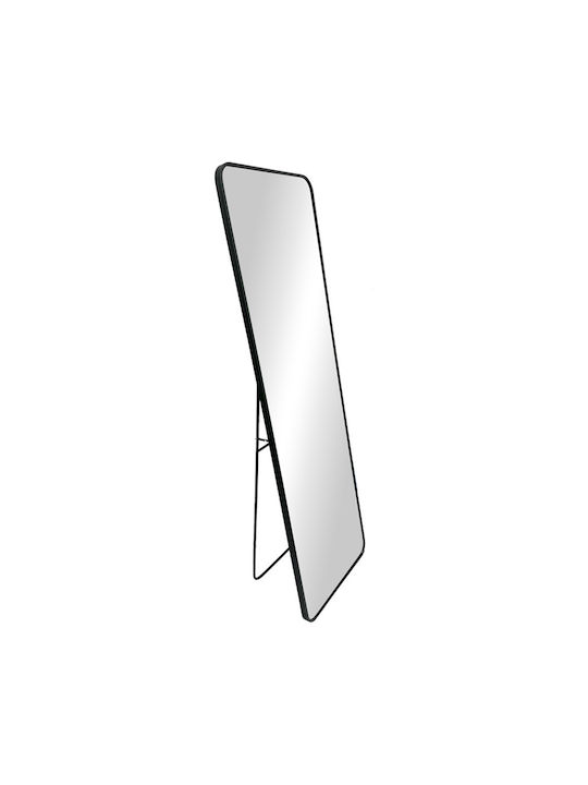 Pakketo Jayrens Oglindă De Podea Cu Cadru Negru Din Aluminiu 160x50cm