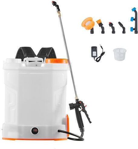 Pulverizator cu presiune 18V cu Baterie 2Ah cu Capacitate 12lt în culoarea Alb