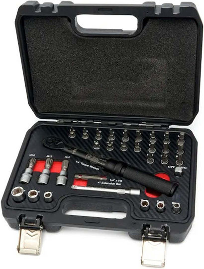 HBM Machines Set de chei tubulare și clichet 1\4" & 3\8" 32buc