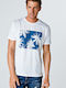 Τύπωμα Palmtrees T-Shirt Weiß