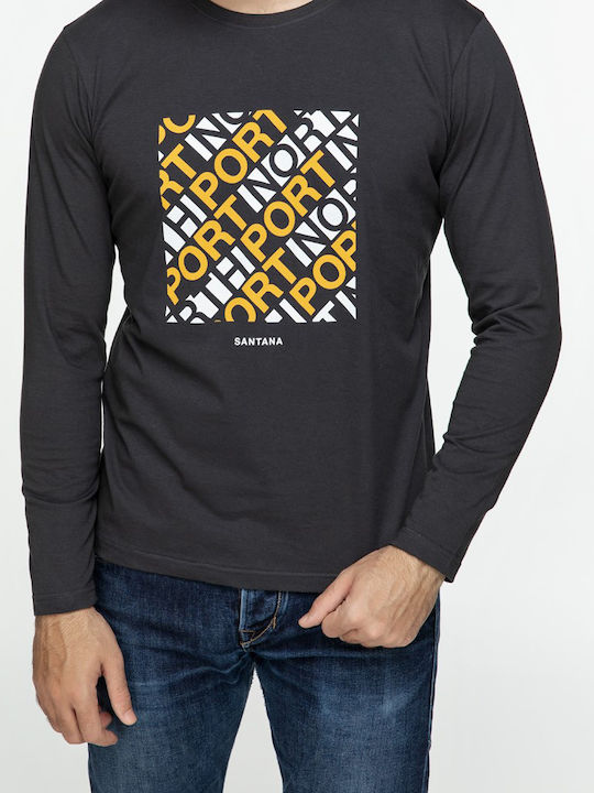 T-shirt Ανθρακί