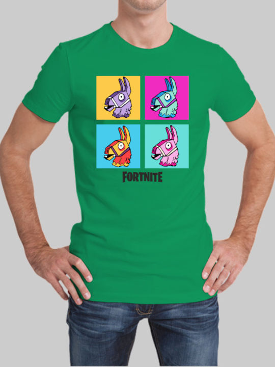 Fortnite Llama T-shirt Kelly Grünes