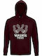 Hoodie Unisex Organic " Wakanda Forever Marvel Black Panther " Burgundy