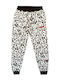 Pantaloni de trening cu Elastic White/Black - WHITE