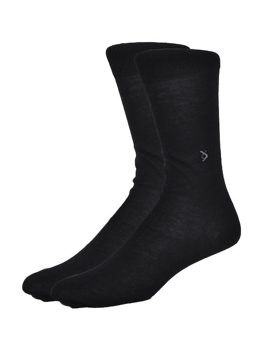 K Socks Ανδρικές Μονόχρωμες Κάλτσες Μαύρο