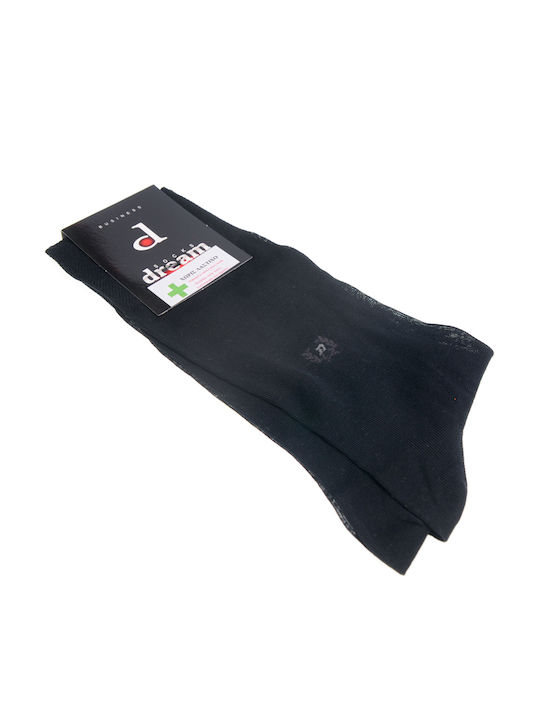 Dream Socks Men's Solid Color Socks Black