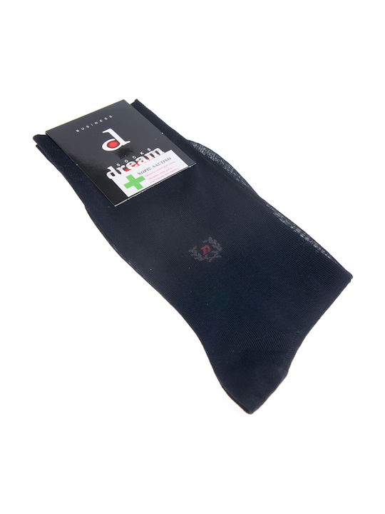 Dream Socks Men's Solid Color Socks Blue
