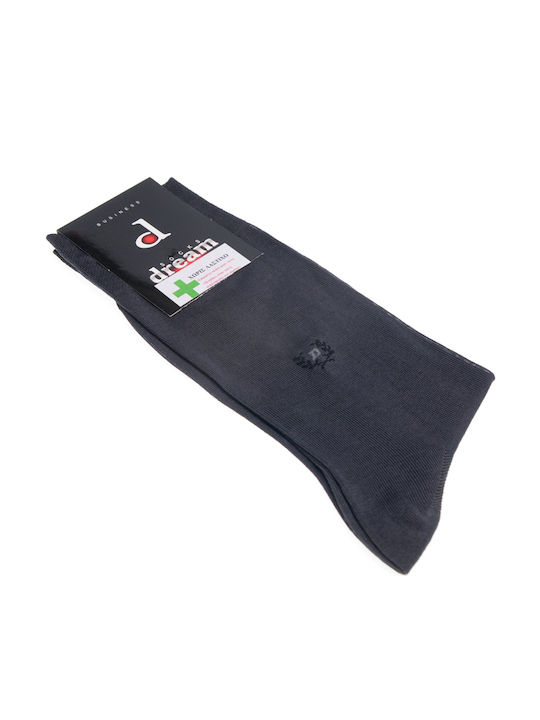 Dream Socks Men's Solid Color Socks Dark grey.