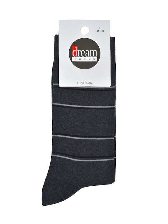 Dream Socks Ανδρικές Κάλτσες με Σχέδια Γκρι