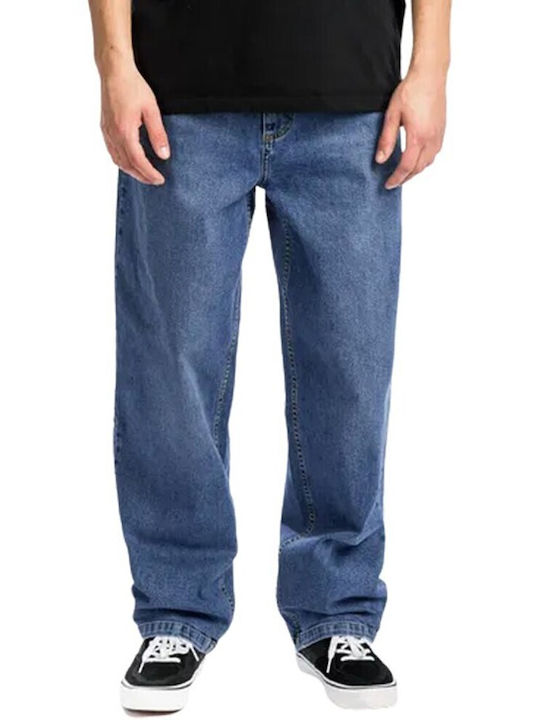 Retro Mid Herren Jeanshose mit Regulär Baggy Anwendung Mid Blau